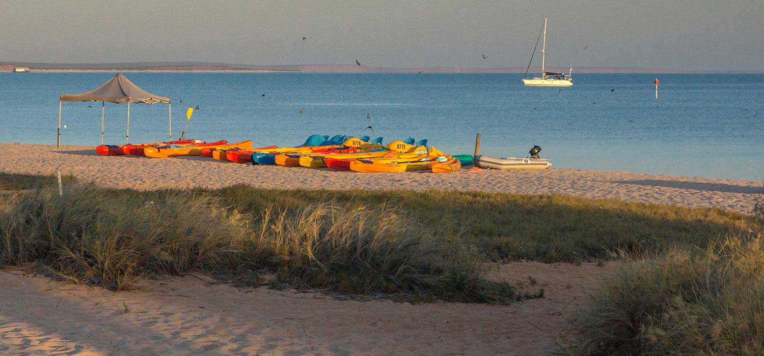Hire boats at Monkey Mia